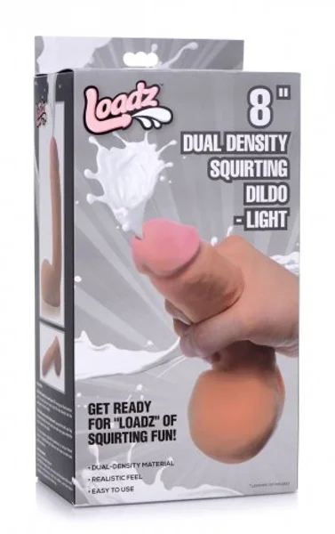 Loadz Squirting Dildo 8 Inch w/ Reservoir in Balls — image 3 of 6