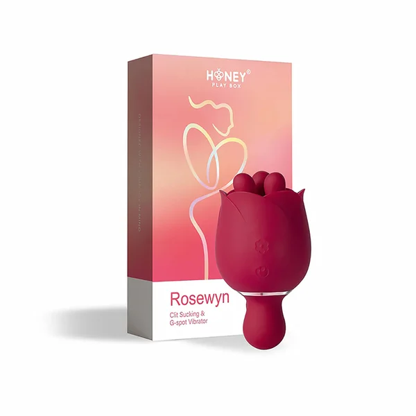 Rosewyn Rotating Rose Vibrator - Red — image 10 of 12