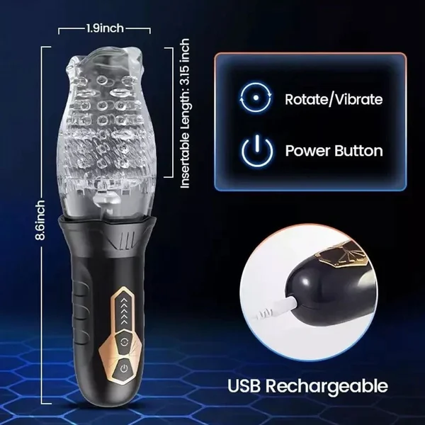 The Male Rose Rotating Sucking Vibrator for Men — image 9 of 11