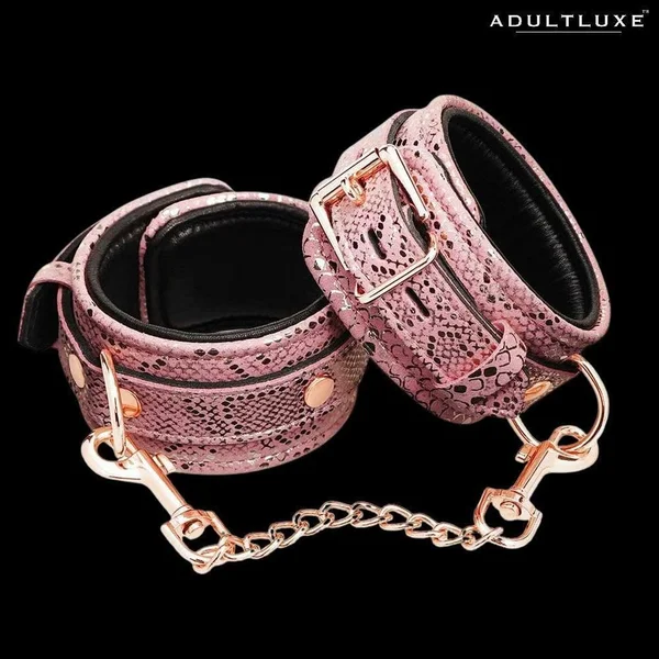 Locking Leather Wrist Restraint Cuffs — image 7 of 7