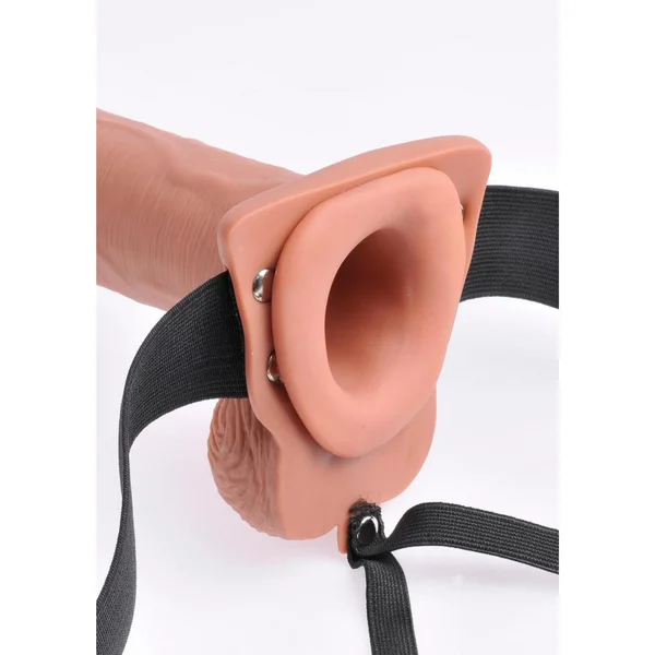 10" Hollow Vibrating Strap-On with Remote — image 9 of 9