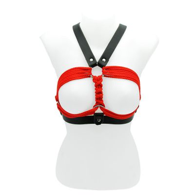 House Of Eros Leather And Rope Breast Binder