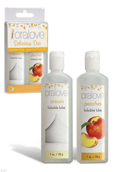 Doc Johnson Oralove Lickable Lubes - Peaches & Cream — image 2 of 2