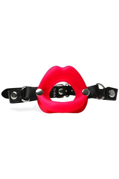 Sex & Mischief Vegan Leather & Silicone Lips Open-Mouth Gag — image 12 of 15