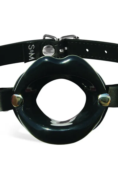 Sex & Mischief Vegan Leather & Silicone Lips Open-Mouth Gag — image 10 of 10
