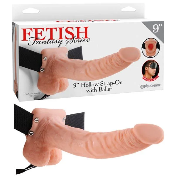 Fetish Fantasy 9" Hollow Strap-On with Balls — image 7 of 7
