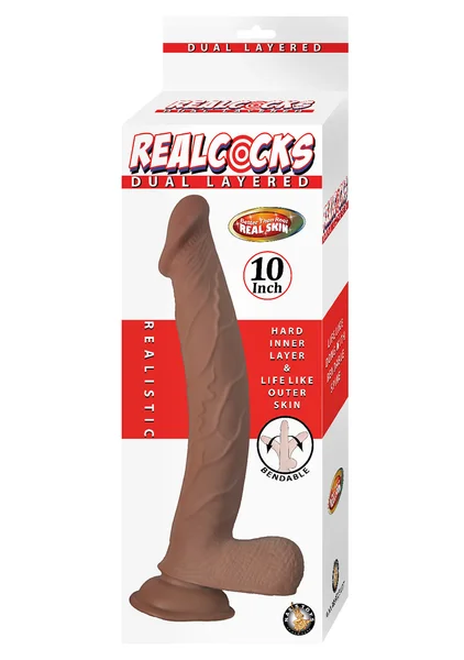 Real Cocks Dual Layered 10 Inch Dildo — image 14 of 14