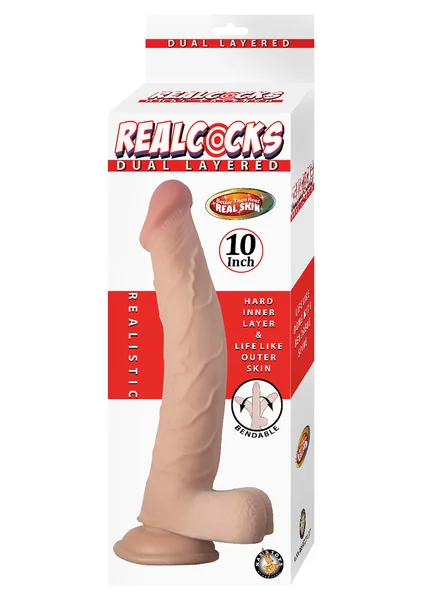 Real Cocks Dual Layered 10 Inch Dildo — image 10 of 14