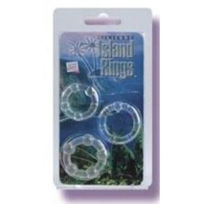 Silicone Island Cock Rings Clear