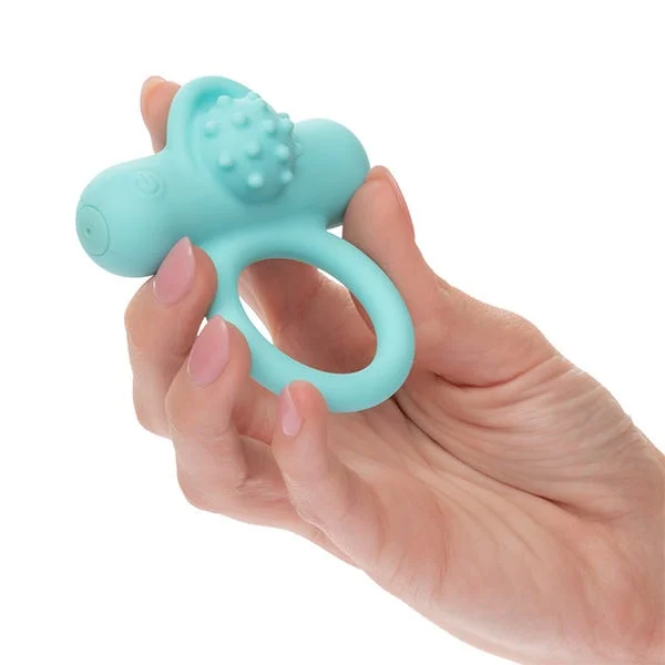 CalExotics Silicone Rechargeable Nubby Lovers Delight Vibrating Penis Ring — image 12 of 17