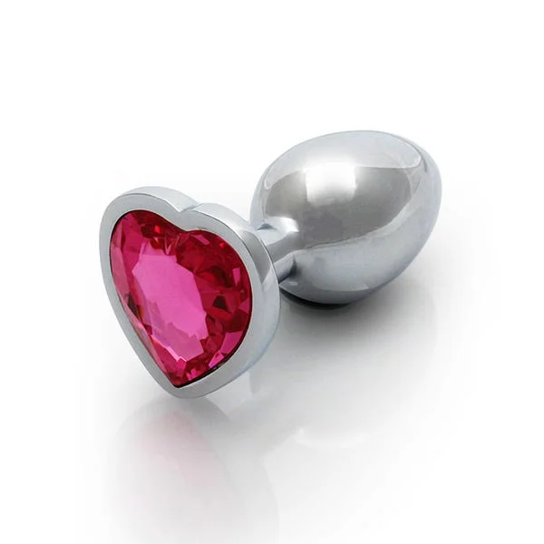 Ouch Pink Heart Gem Metal Plug Small — image 7 of 11