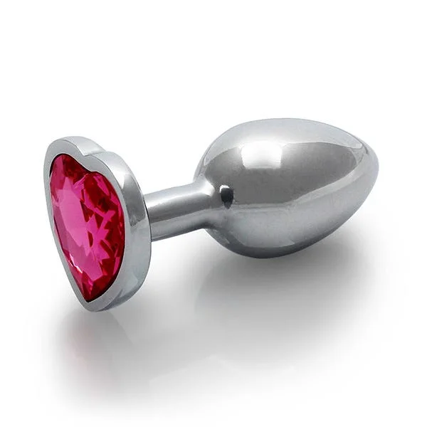 Ouch Pink Heart Gem Metal Plug Small — image 11 of 11