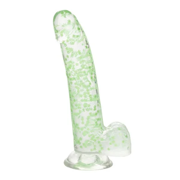 CalExotics Naughty Bits I Leaf Dick Glow-in-the-Dark Weed Leaf Dong — image 9 of 14