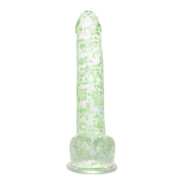 CalExotics Naughty Bits I Leaf Dick Glow-in-the-Dark Weed Leaf Dong — image 11 of 14