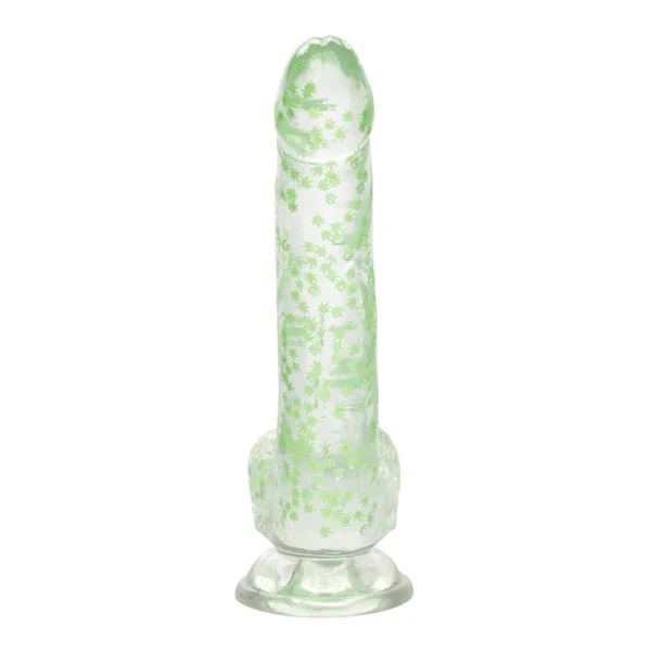 CalExotics Naughty Bits I Leaf Dick Glow-in-the-Dark Weed Leaf Dong — image 10 of 14