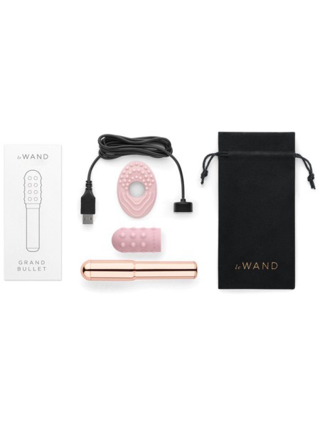 Le Wand 4.75" Grand Bullet with Removable Silicone Sleeve