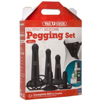 Doc Johnson Vac U Lock Complete Pegging Set for Couples