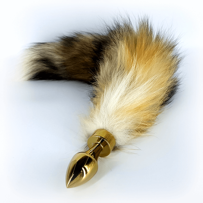 Fox Tail Gold Butt Plug