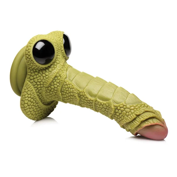 Creature Cocks - Swamp Monster - Green Scaly Silicone Dildo — image 16 of 18
