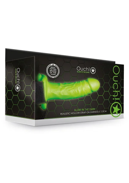Ouch! Glow in the Dark Realistic 7'' Strap-On — image 8 of 8