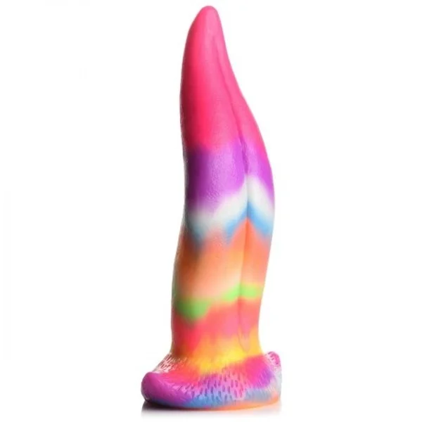 Creature Cocks - Unicorn Kiss Tongue Glow In The Dark Silicone Dildo — image 7 of 12