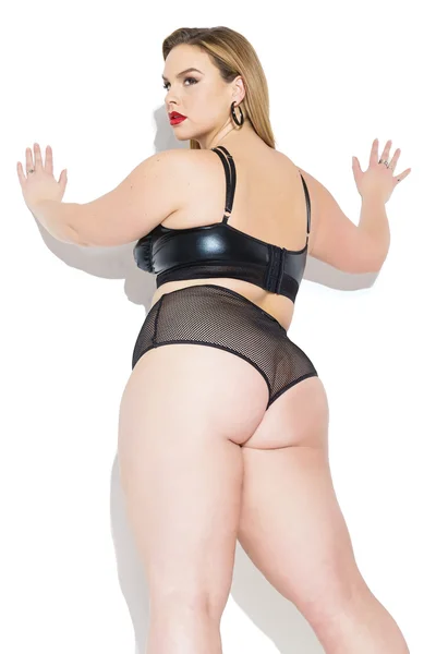Plus Size High Waisted Fishnet Thong — image 7 of 8