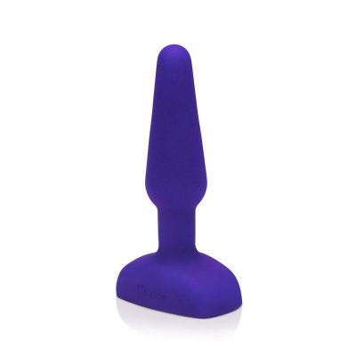 b Vibe Trio Rechargeable Butt Plug with Remote Purple
