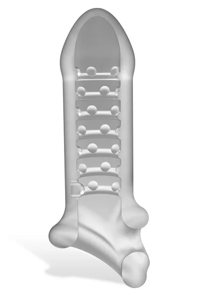 Doc Johnson Thin 6" Textured Penis Extension with Ball Strap — image 18 of 20