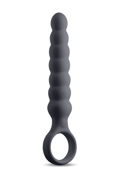 nsnovelties Lucent by Desire 6.5" Beaded Vibrating Anal Wand with Ring Handle — image 8 of 12