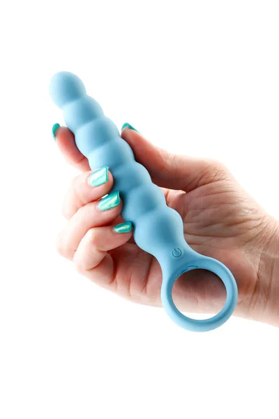 nsnovelties Lucent by Desire 6.5" Beaded Vibrating Anal Wand with Ring Handle — image 18 of 18