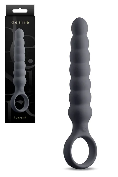 nsnovelties Lucent by Desire 6.5" Beaded Vibrating Anal Wand with Ring Handle — image 13 of 18
