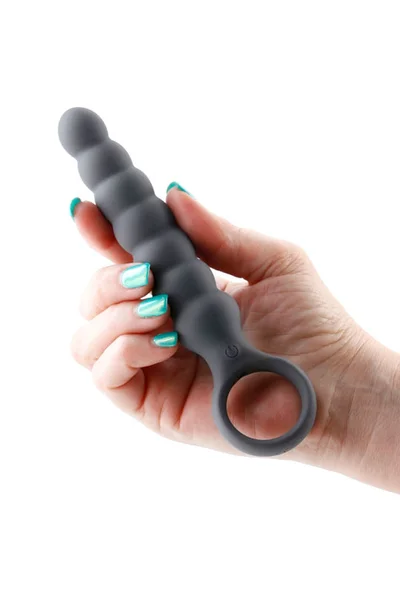 nsnovelties Lucent by Desire 6.5" Beaded Vibrating Anal Wand with Ring Handle — image 15 of 18