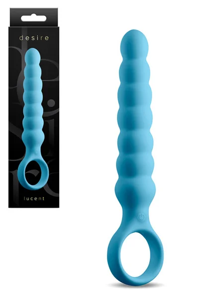 nsnovelties Lucent by Desire 6.5" Beaded Vibrating Anal Wand with Ring Handle — image 10 of 12