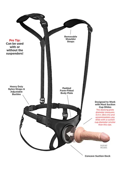 Body Dock Strap On Suspenders & Harness with Strap On Docking Plate — image 9 of 12