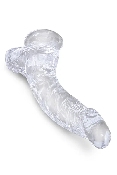 Pipedream King Cock Clear Realistic 7.5" Dildo with Balls & Suction Cup Base — image 8 of 9