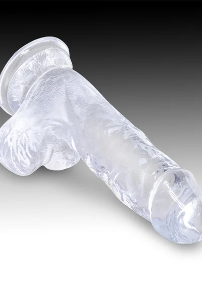Pipedream King Cock Clear Realistic 5" Dildo with Balls & Suction Cup Base — image 6 of 6