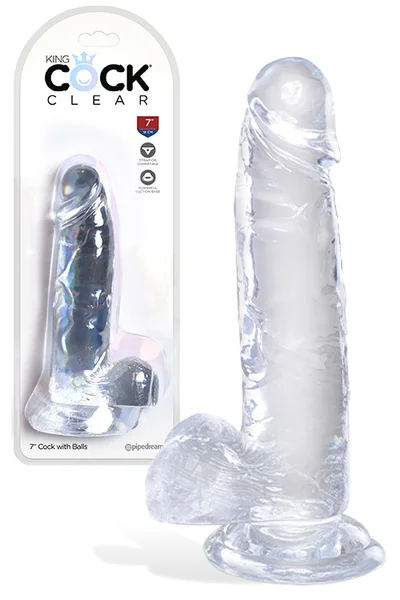 Pipedream King Cock Realistic 7" Dildo with Balls & Suction Cup Base — image 8 of 9