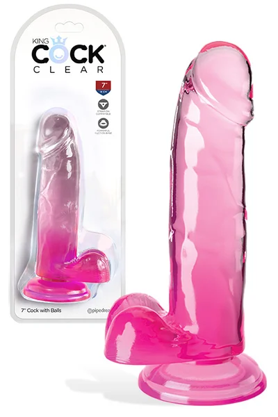 Pipedream King Cock Realistic 7" Dildo with Balls & Suction Cup Base — image 6 of 6
