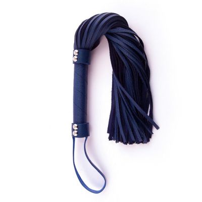 Harmony Blue Leather Flogger