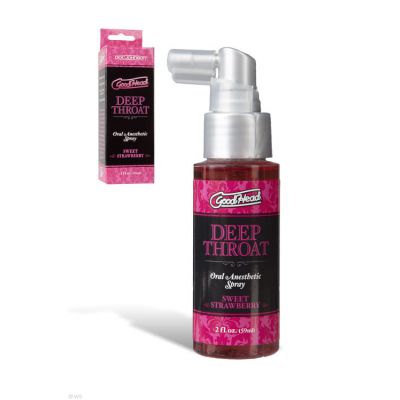 Doc Johnson GoodHead Deep Throat Spray Strawberry 2 oz