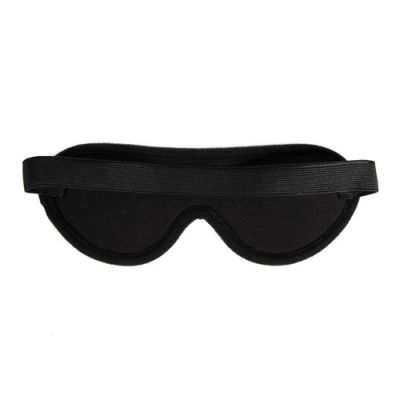 Faux leather blindfold