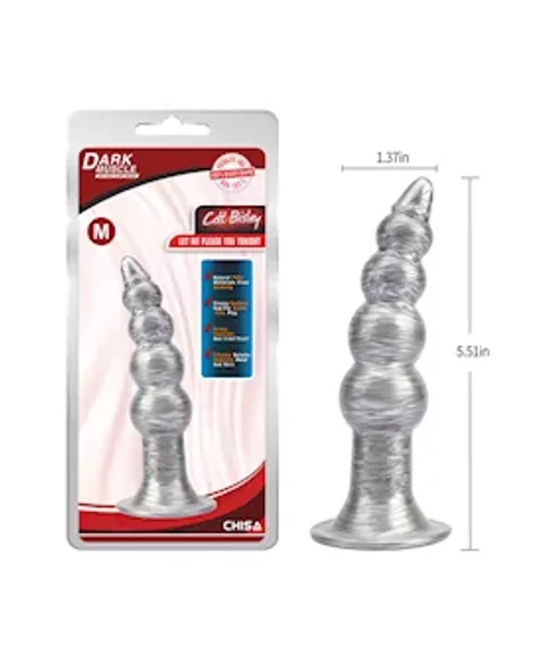 Beaded Metallic Butt Plug — image 9 of 12