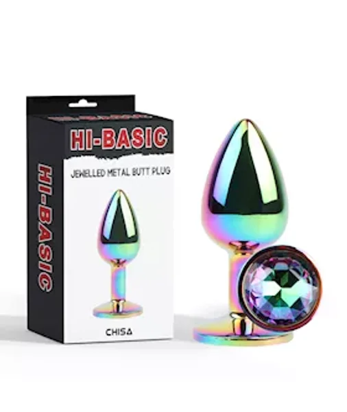 Jewelled Metel Butt Plug - 2.8 Inch — image 5 of 8