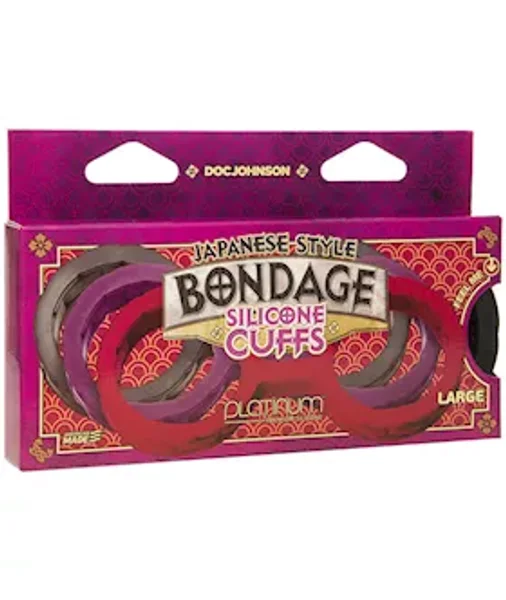 Japanese Bondage Silicone Cuffs - Large — image 4 of 4