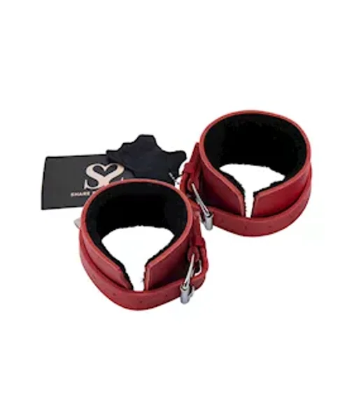 Bound X Textured Leather Wrist Cuff With Fur Lining — image 13 of 16