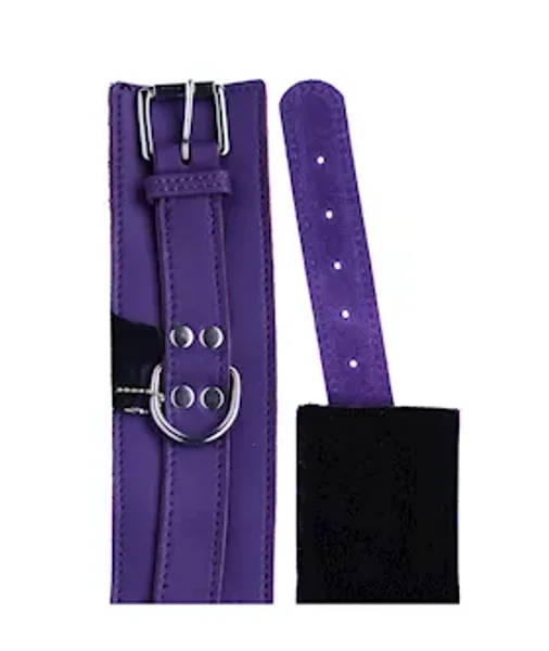Bound X Textured Leather Wrist Cuff With Fur Lining — image 12 of 16