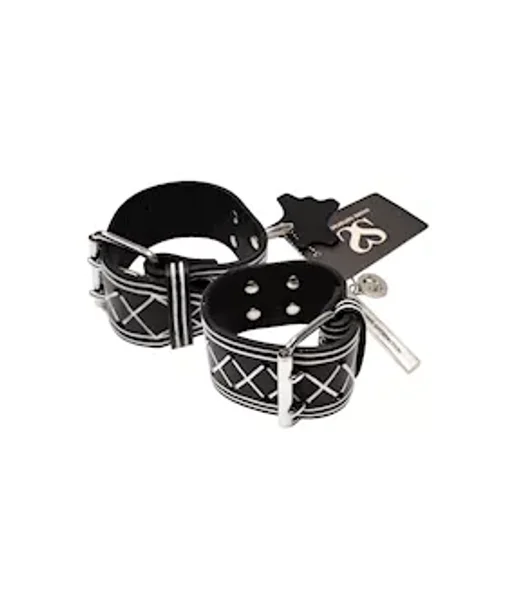 Bound X Painted Saddle Leather Cuffs — image 5 of 8