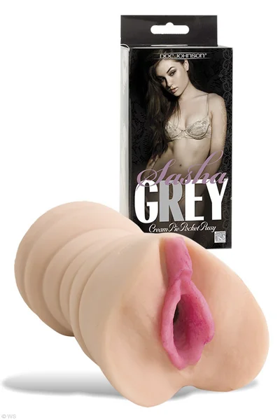 Doc Johnson Sasha Grey Cream Pie Pocket Pussy — image 4 of 6
