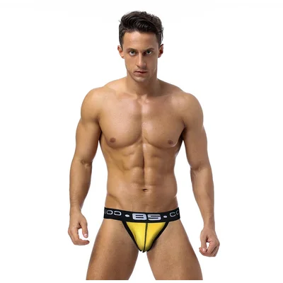 Club Jox Jockstrap 85 Collection Perforated Pouch Yellow