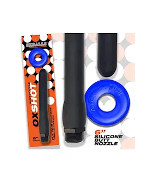 Oxshot Butt-nozzle Shower Hose 6 Inch Plus Flex Cockring — image 2 of 2